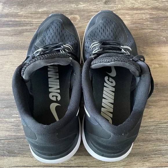 Nike Flex 2017 Womens 8 Running Sneakers Black Lace Up Comfort Low 898476-001 - Picture 10 of 16